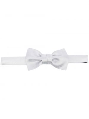 Копринена вратовръзка с панделка Lanvin бяло