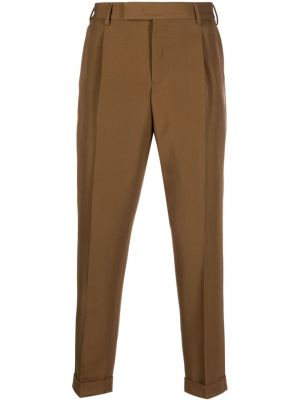 Pantaloni di lana Pt Torino marrone