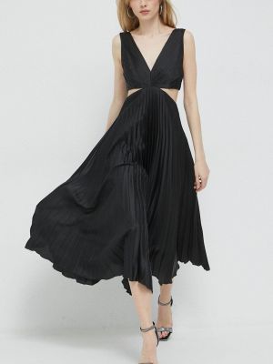 Dlouhé šaty Abercrombie & Fitch černé