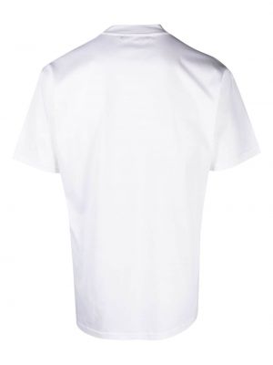 Bavlněné tričko s kulatým výstřihem Low Brand bílé