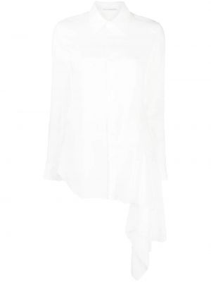Bílá asymetrická košile Yohji Yamamoto