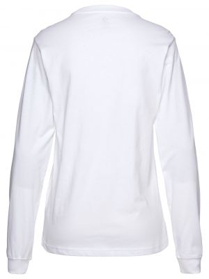 Klasikinio marškinėliai ilgomis rankovėmis su žvaigždės raštu Converse balta