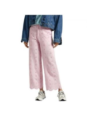 Różowe spodnie Pepe Jeans