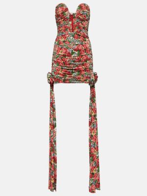 Mini vestido de flores con volantes Magda Butrym
