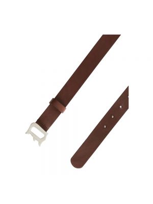 Cinturón de cuero Dondup marrón