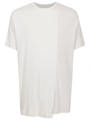 Koszulka bawełniana asymetryczna Osklen biała