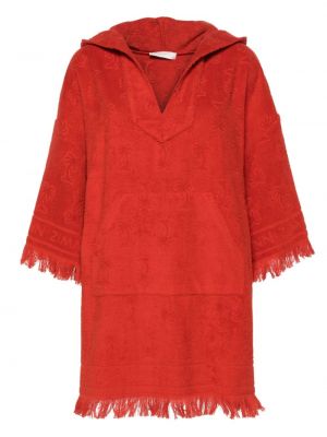 Puuvillased kleit Zimmermann punane