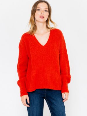 Sweter Camaïeu czerwony