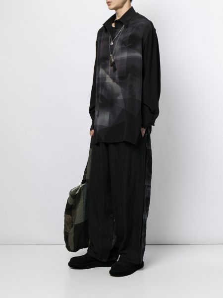 Camisa desgastada Yohji Yamamoto negro