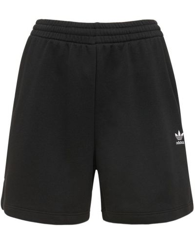 Pantaloni scurți din bumbac Adidas Originals negru