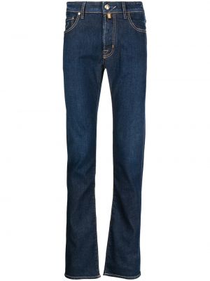 Smal skinny fit-jeans Jacob Cohën blå