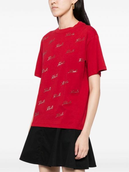 T-shirt Karl Lagerfeld rouge