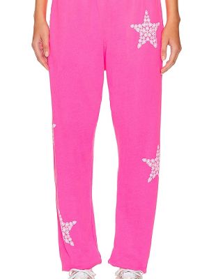Pantalones de chándal de estrellas Lauren Moshi rosa