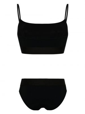 Bikini mit print Dolce & Gabbana schwarz