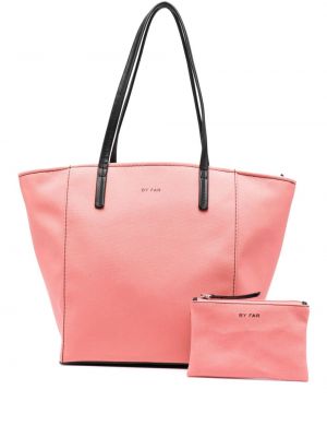 Τσάντα shopper By Far ροζ