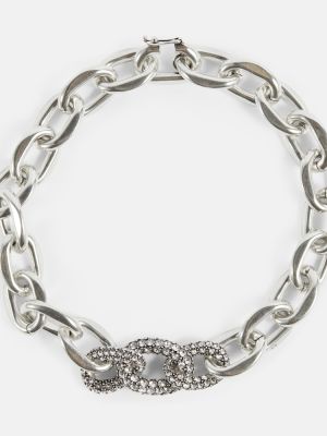 Naszyjnik z kryształkami Isabel Marant srebrny