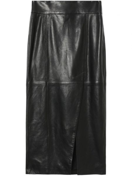 Kožená sukně Iro černé