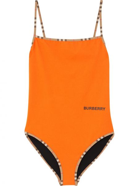 Bañador a rayas Burberry naranja