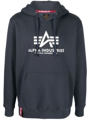 Hoodie Alpha Industries bleu