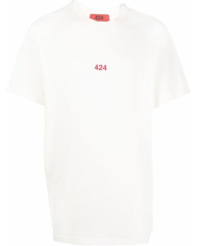 Тениска с кръгло деколте 424 бяло
