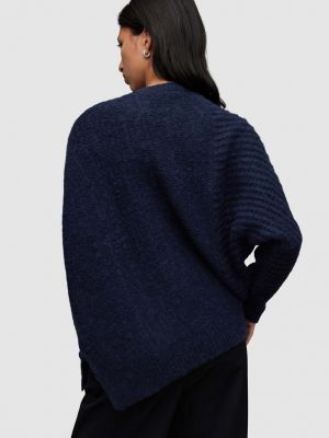 Gyapjú pulóver Allsaints szürke