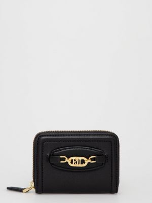 Usnjena denarnica Lauren Ralph Lauren črna