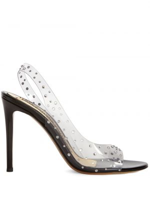 Prozirne sandale s kristalima Giuseppe Zanotti bijela