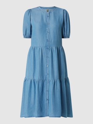 Rozkloszowana sukienka Soyaconcept niebieska