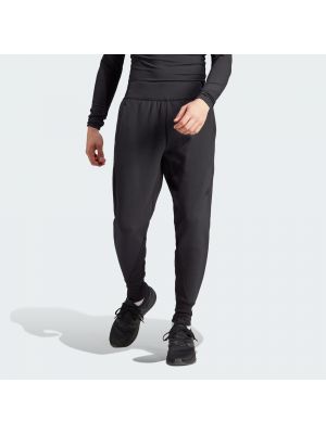 Pantalon en coton en jersey Adidas Sportswear noir