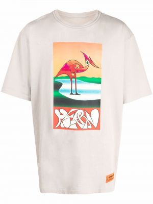 Tričko s potlačou s abstraktným vzorom Heron Preston