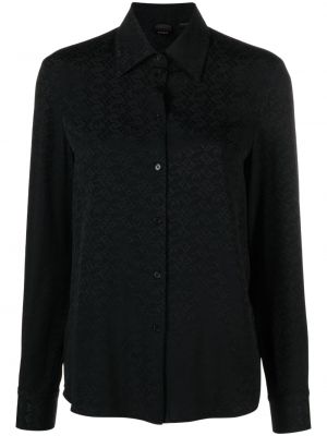 Camicia in tessuto jacquard Pinko nero