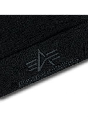 Шапка Alpha Industries чорна
