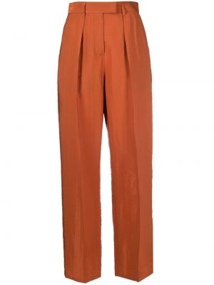 Pantaloni a vita alta Karl Lagerfeld arancione