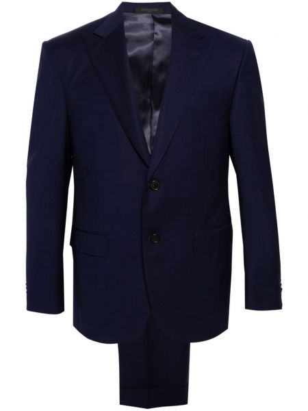 Vlněný oblek Corneliani modrý