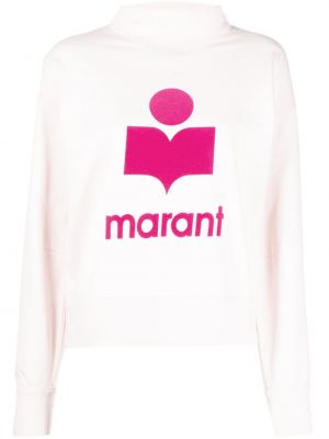 Bluza z nadrukiem Marant Etoile różowa