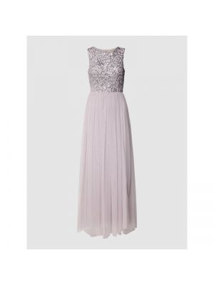 Sukienka wieczorowa z cekinami Lace & Beads, fioletowy