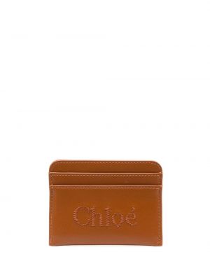 Haftowany portfel skórzany Chloe
