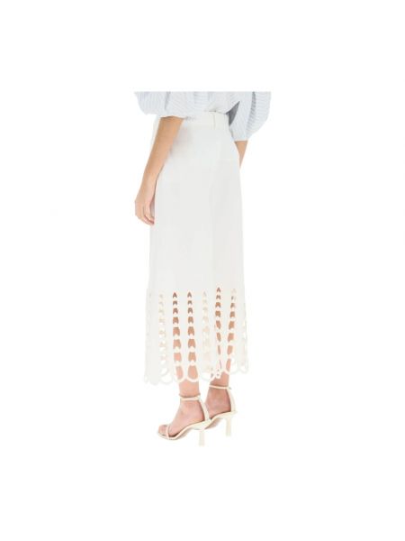 Pantalones cortos con bordado Stella Mccartney blanco