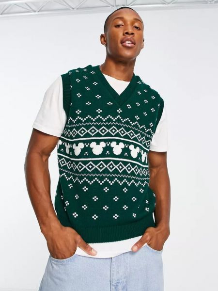 Трикотажный свитер Asos зеленый