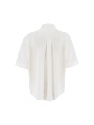 Blusa de seda Brunello Cucinelli blanco