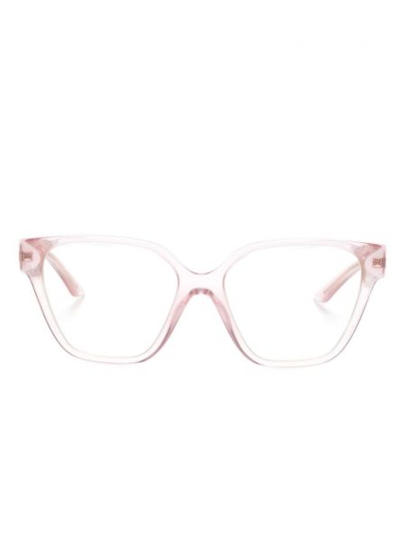 Ochelari cu imprimeu geometric Versace Eyewear roz
