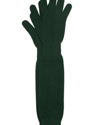 Зеленые кашемировые перчатки Kashja` Cashmere