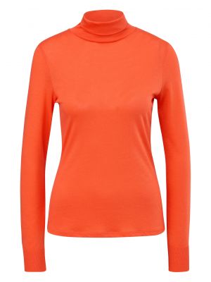 Tričko s dlhými rukávmi Comma oranžová