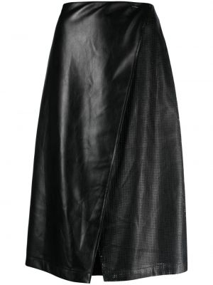 Midi sukňa Armani Exchange čierna