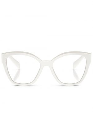 Occhiali oversize Prada Eyewear bianco
