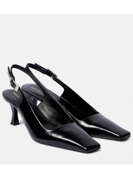 Slingback läder pumps Proenza Schouler svart