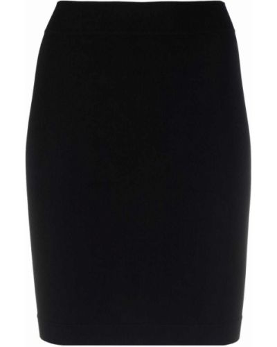 Falda de tubo ajustada de cintura alta Adamo negro