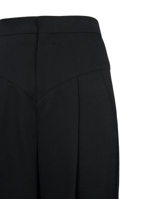 Spodnie wełniane Isabel Marant czarne