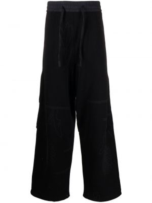 Pantaloni cu croială lejeră din jacard Byborre negru