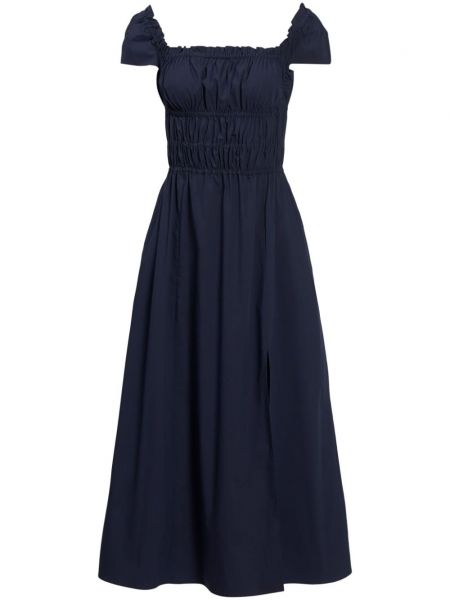Pamučni midi haljina Altuzarra plava